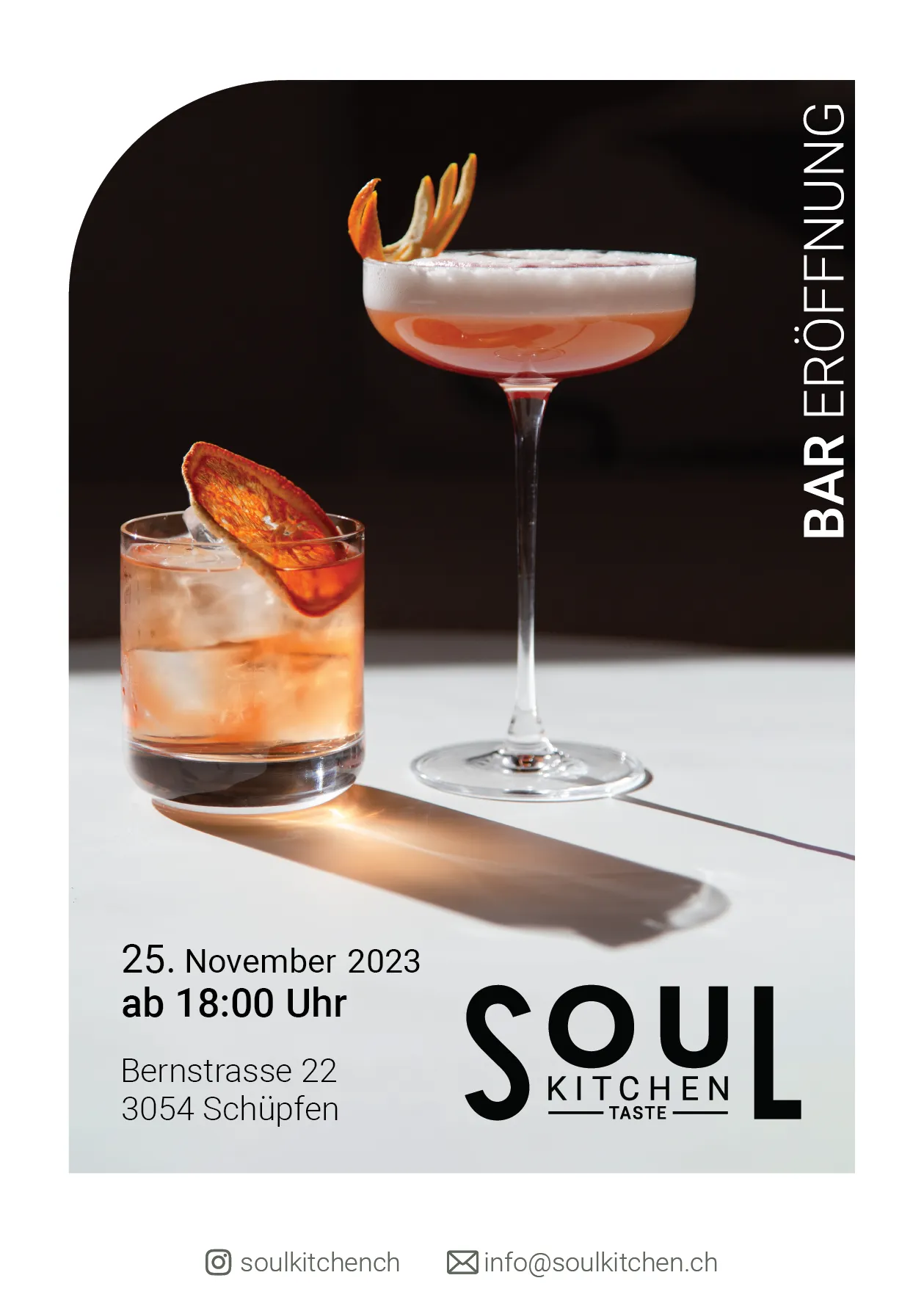 Soulkitchen Taste Bar Eröffnung Flyer